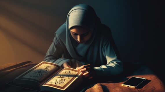 Membaca AlQuran dari Mushaf Lebih Utama dari Handphone / Aplikasi